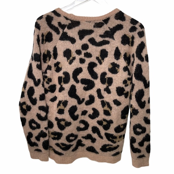 ELSAMANDA X ANTHROPOLOGIE Italian Leopard Sweater - Picture 5 of 7
